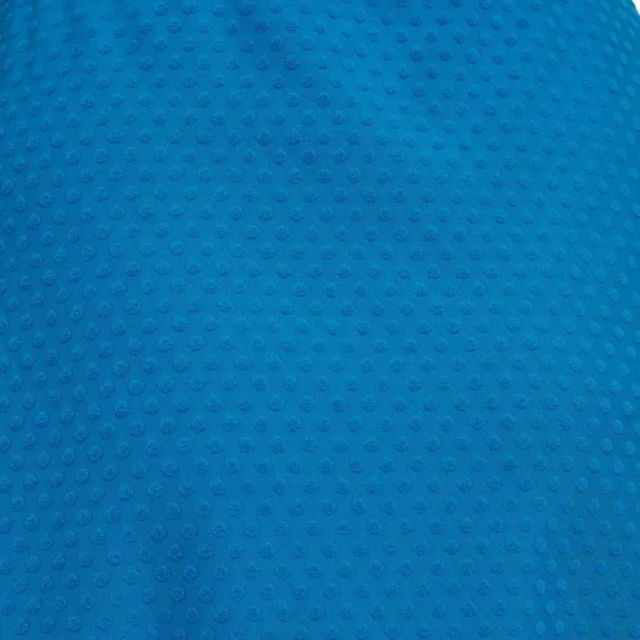 GOTTEX DAY DREAM TEXTURED COVER UP MINI SKIRT WITH SLIT Sea Breeze Blue - Picture 3 of 7